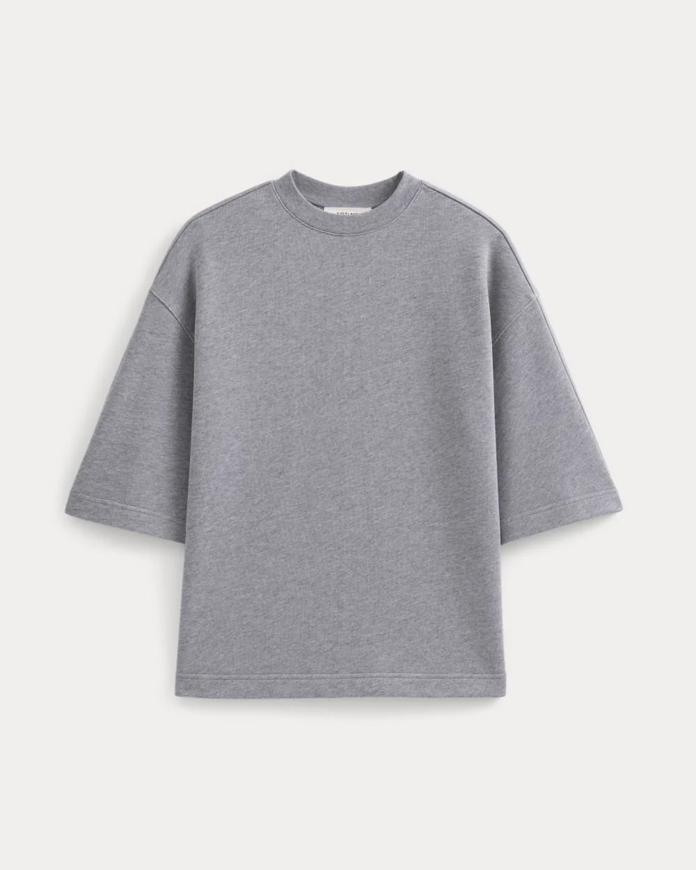 Lightweight Terry Oversized Tee | Vintage Heather Grey - Image 2