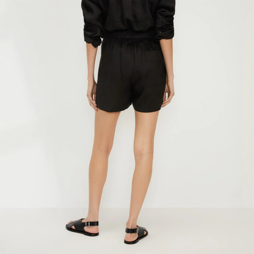 The Linen Boxer Short | Black - Image 4