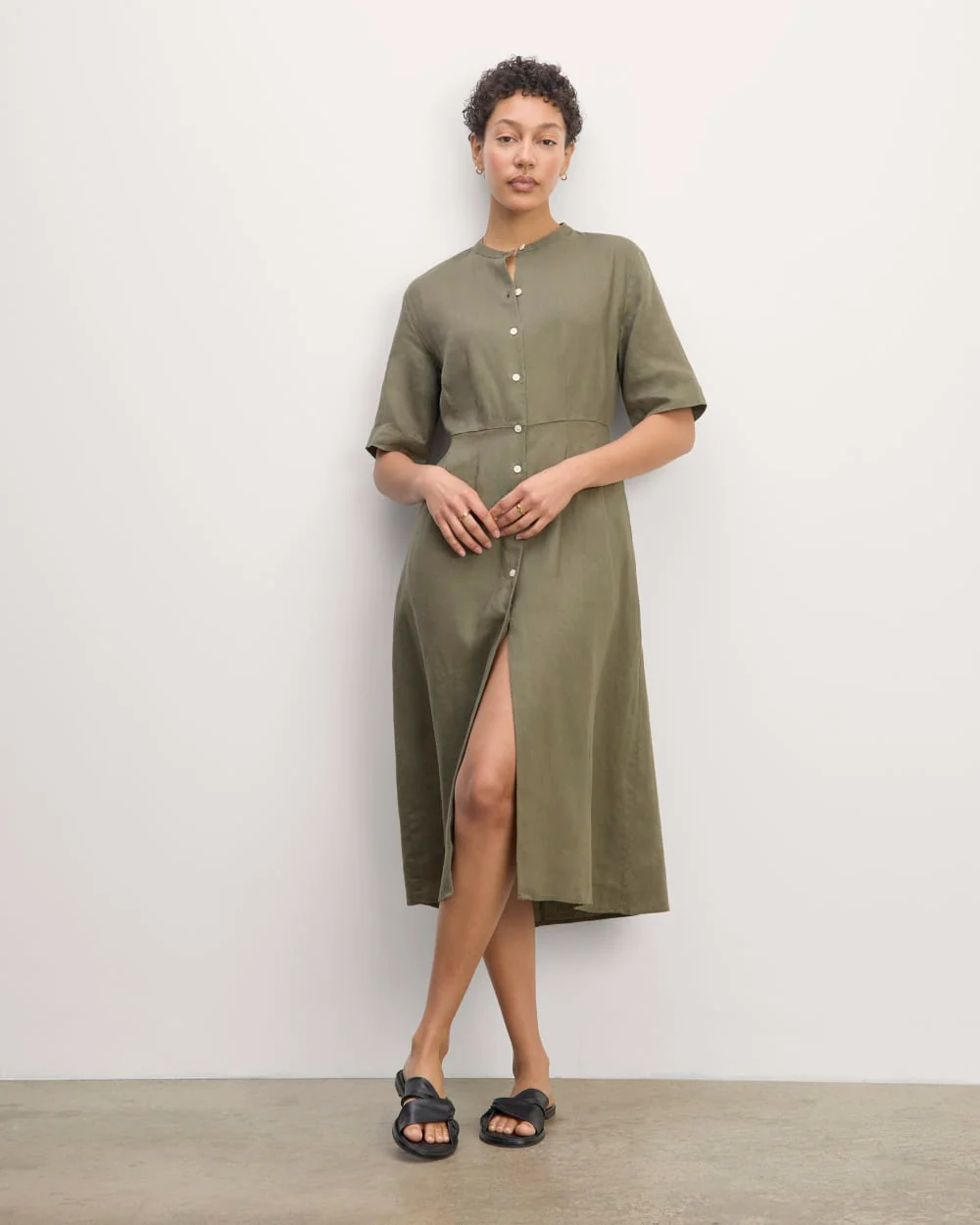The Frolic Dress in Linen | Kalamata