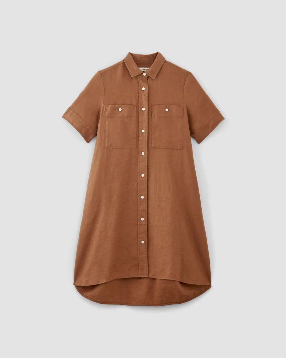 The Daytripper Dress in Linen | Carob Brown - Image 2