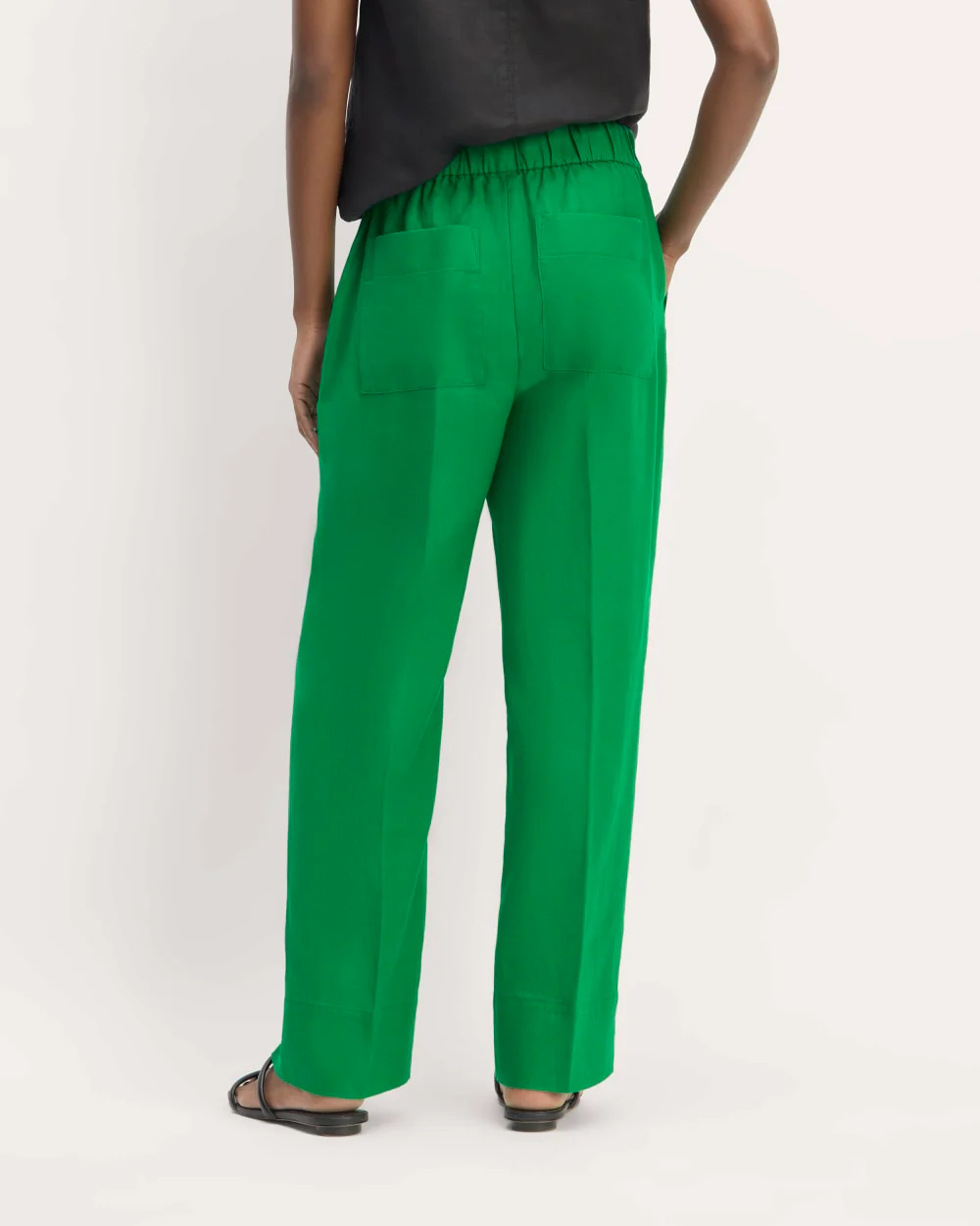 The Linen Easy Pant | Grass Green - Image 6