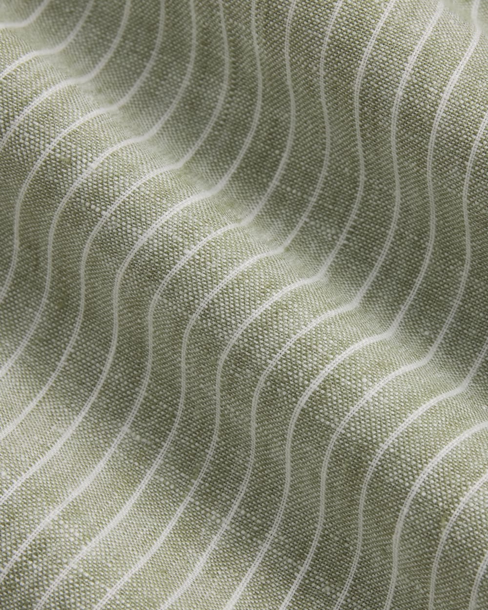 The Linen Easy Pant | Oil Green / White - Image 6
