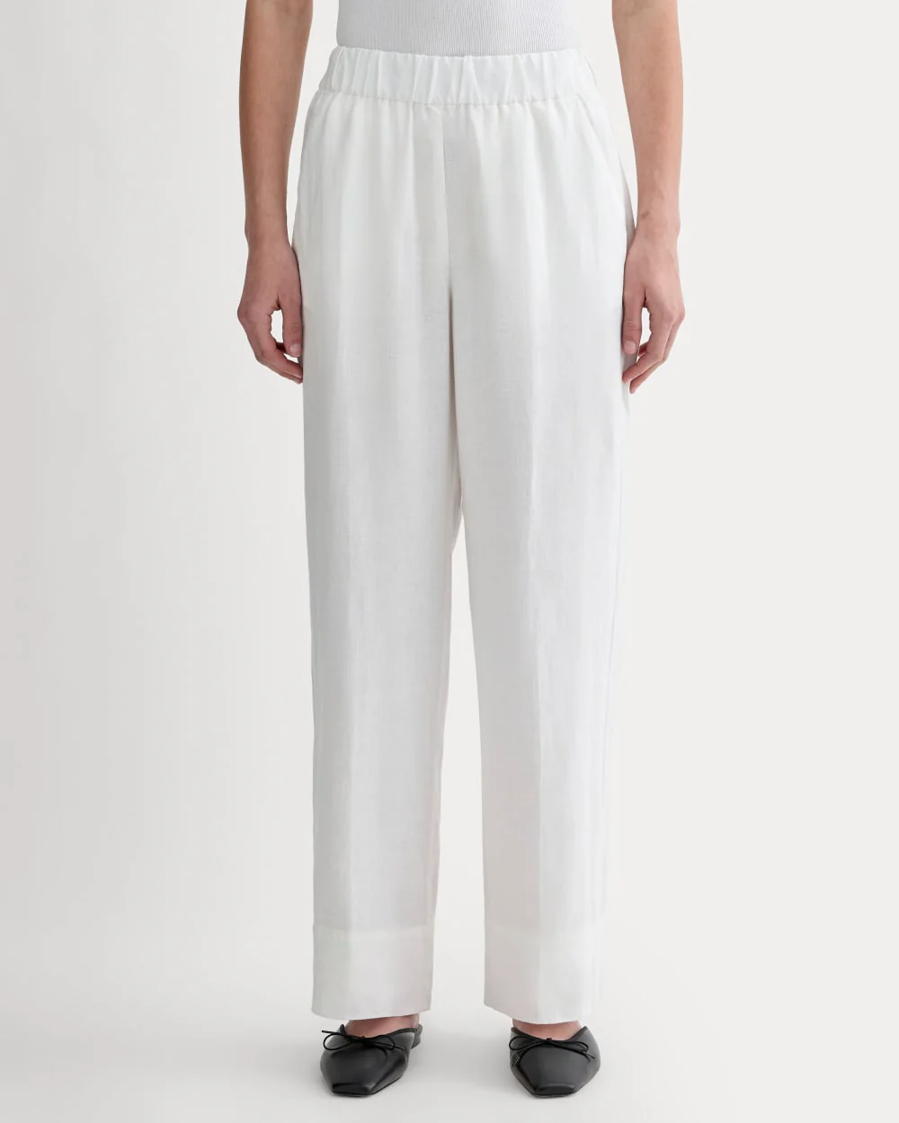 The Linen Easy Pant | White - Image 3