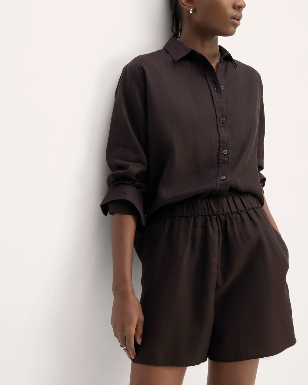 The Linen Easy Short | Black - Image 4