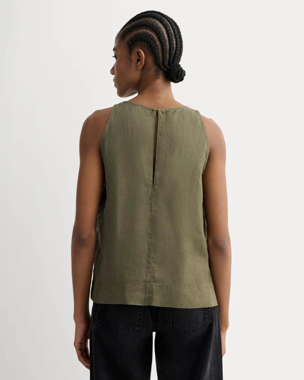 The Linen High-Neck Tank | Kalamata - Image 5