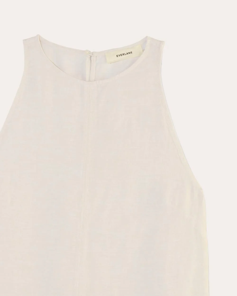The Linen High-Neck Tank | Natural Chambray - Image 6