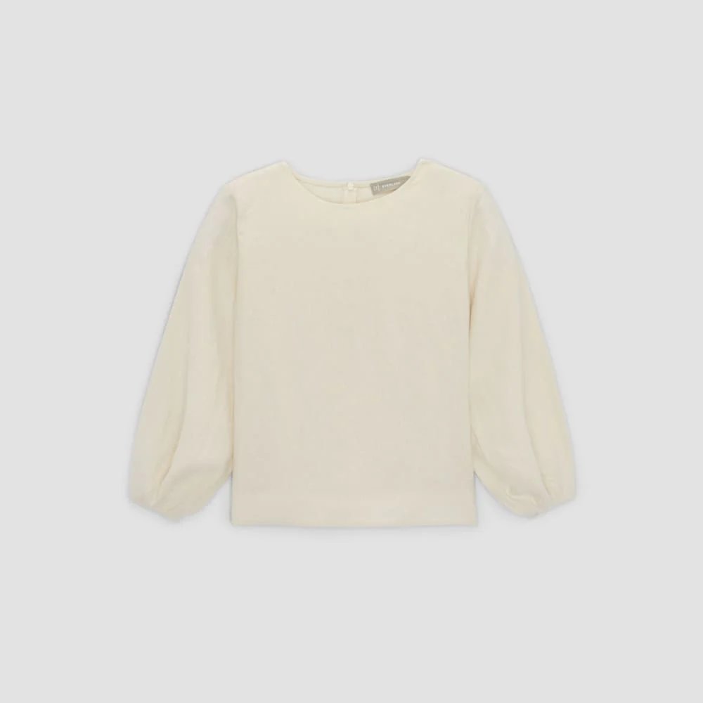 The Linen Long-Sleeve Top | Canvas - Image 2