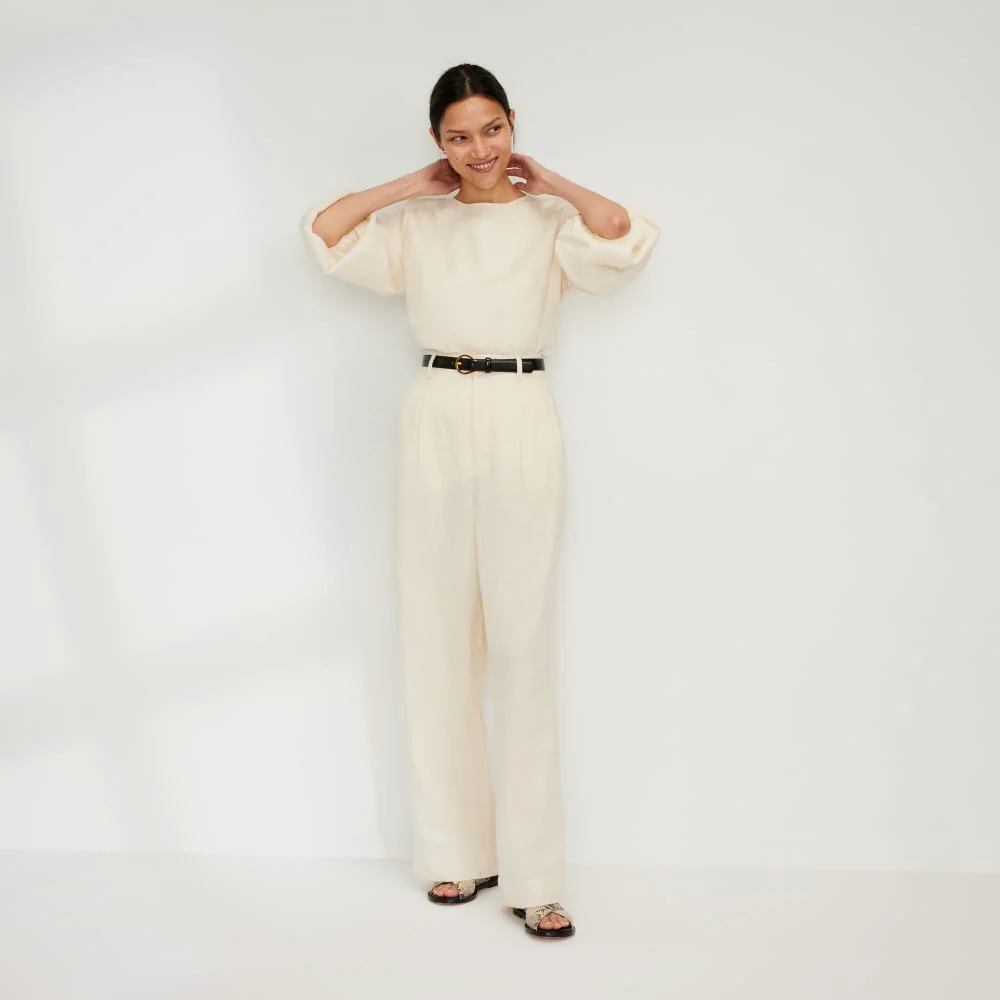 The Linen Long-Sleeve Top | Canvas - Image 6