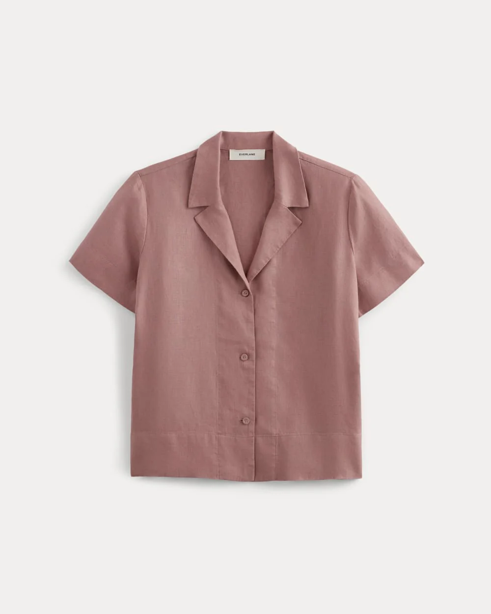 The Notch Shirt in Linen | Rose Dusk - Image 2