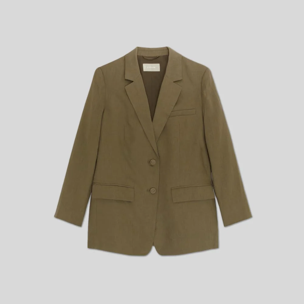The Oversized Blazer in Linen | Kalamata - Image 2
