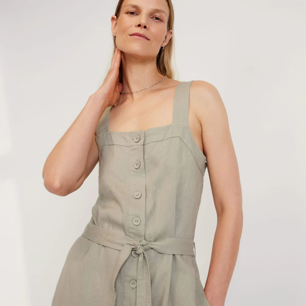 The Linen Jumpsuit | Seagrass - Image 5