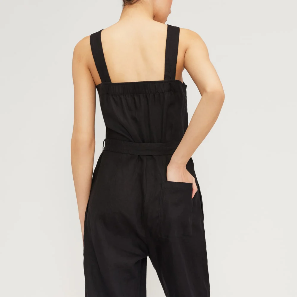 The Linen Jumpsuit | Black - Image 6