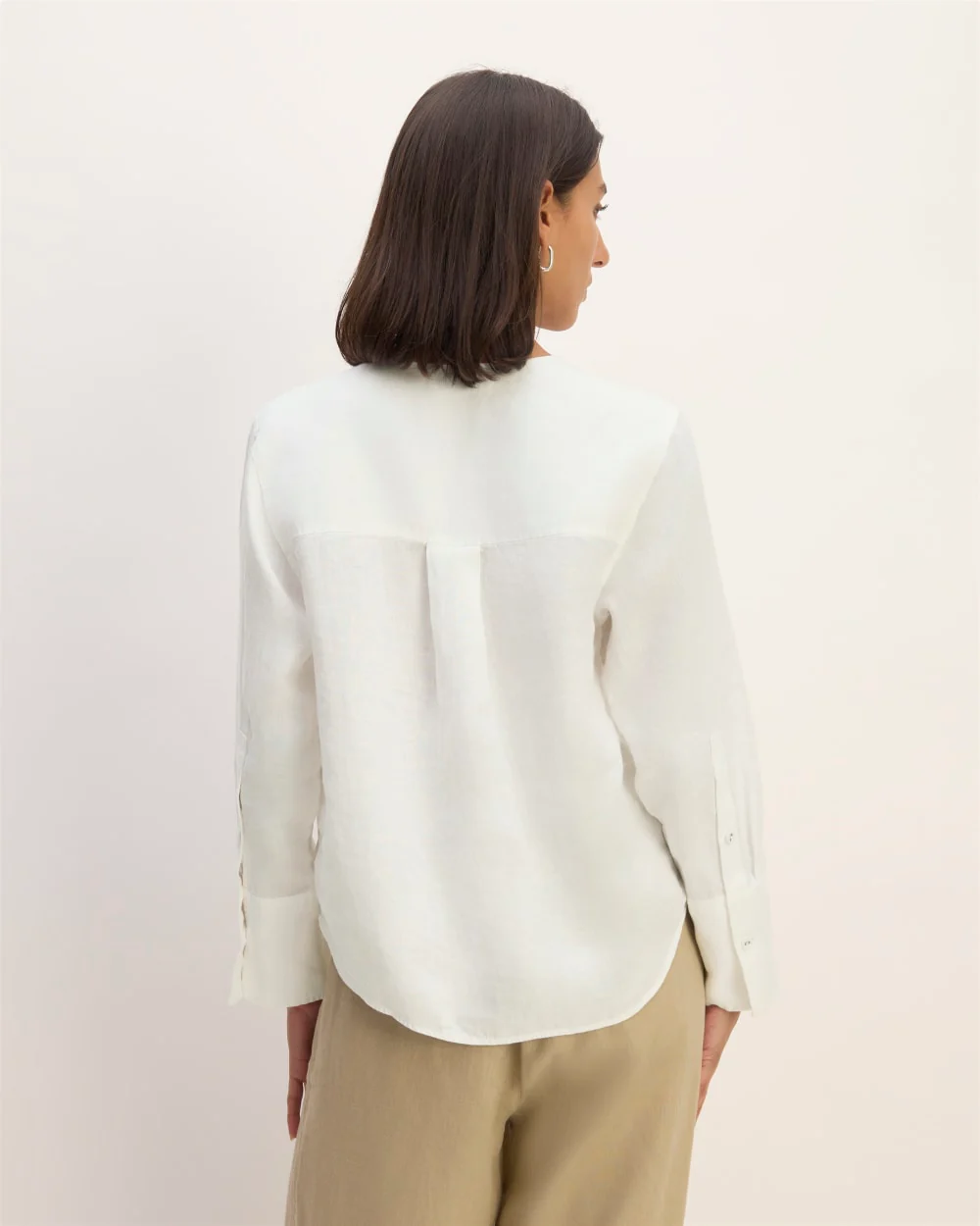 The Popover Shirt in Linen | White - Image 6