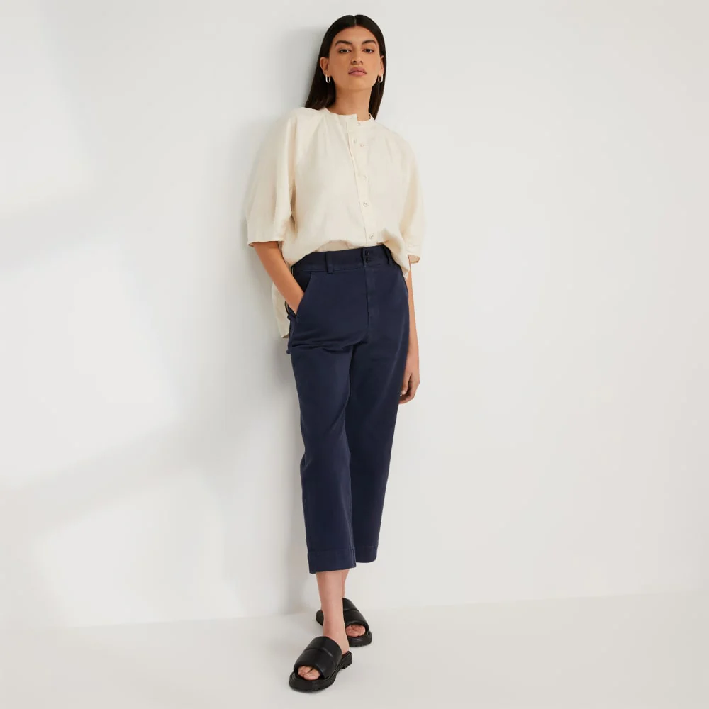 The Linen Puff Sleeve Shirt | Canvas - Image 6