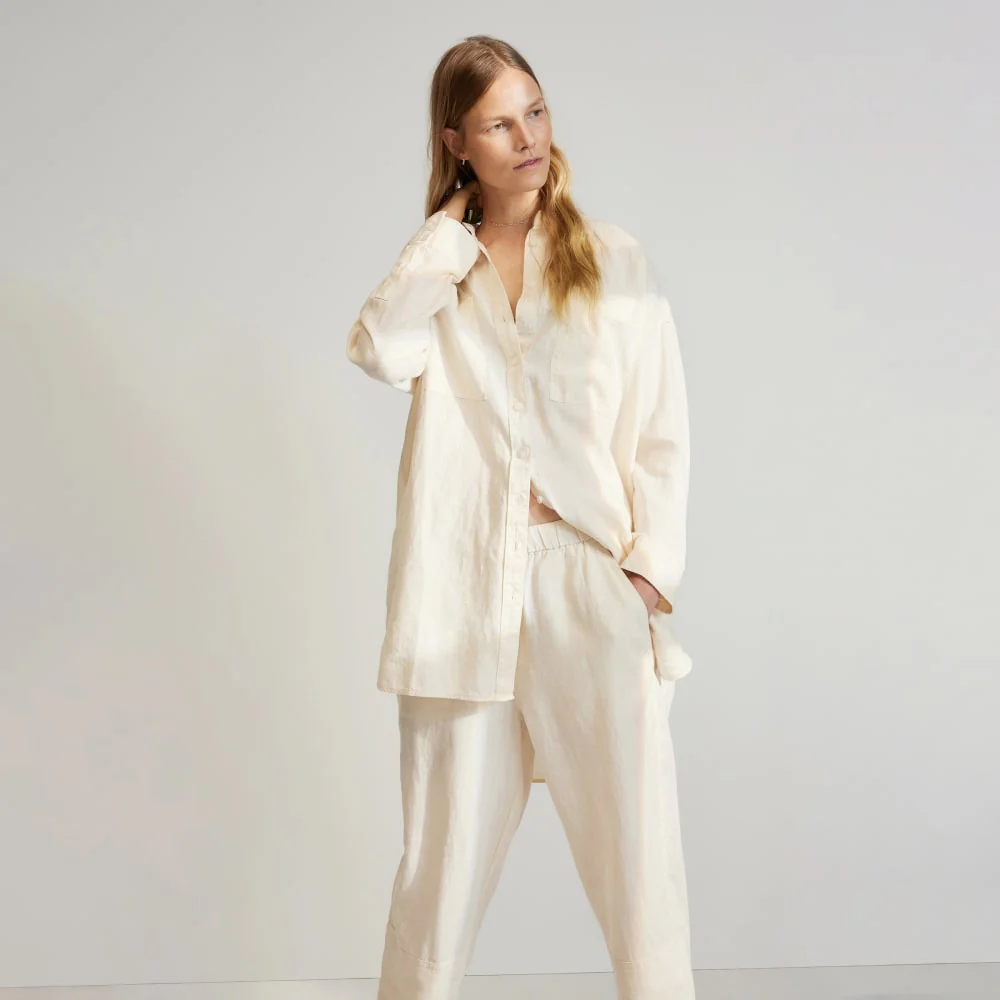 The Linen Pull-On Barrel Pant | Canvas - Image 6