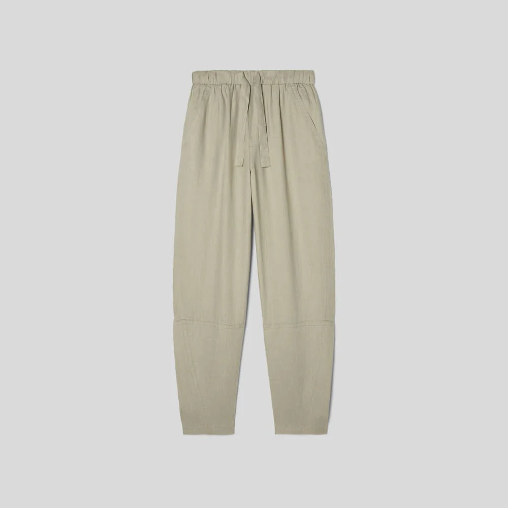 The Linen Pull-On Barrel Pant | Seagrass - Image 2