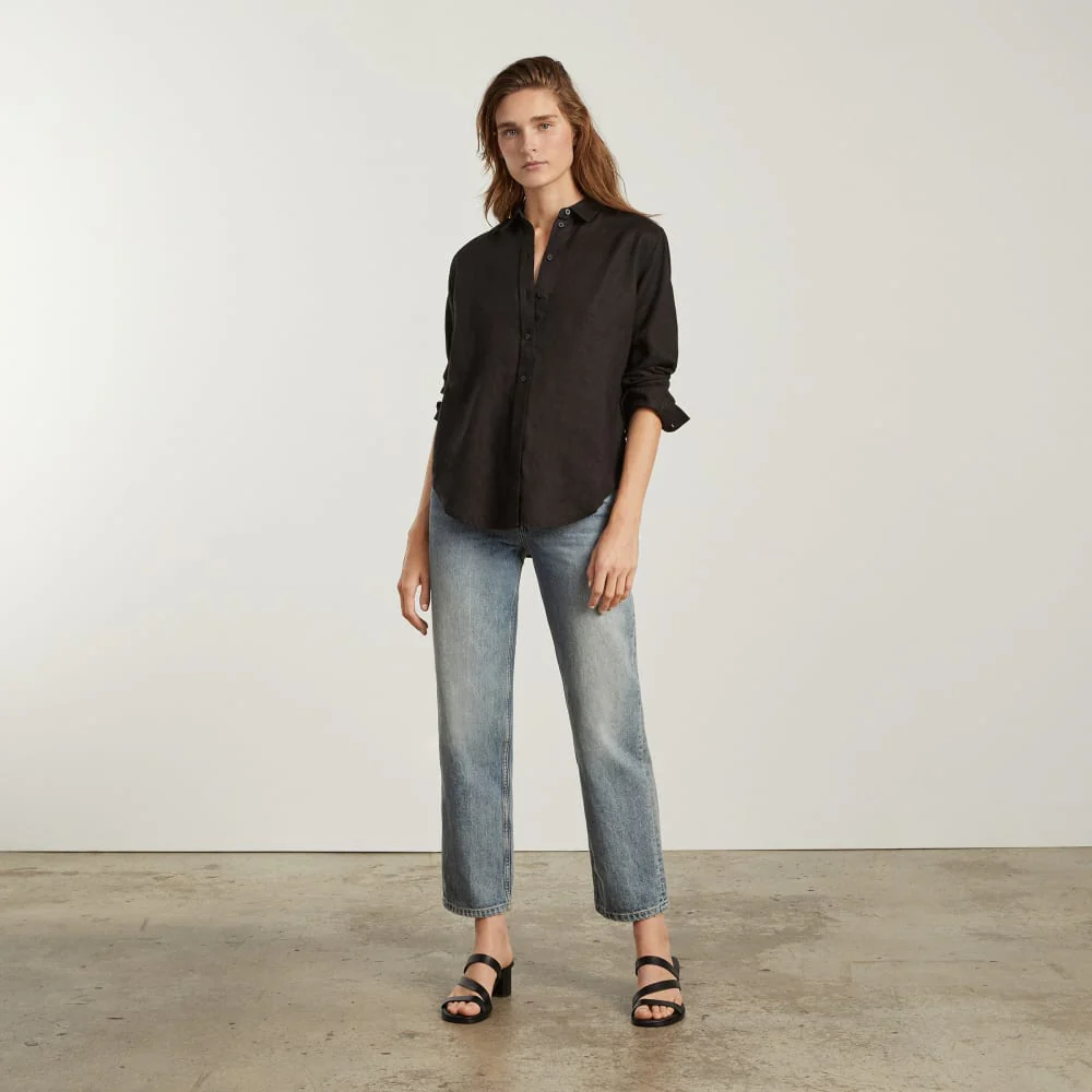 The Must-Have Shirt in Linen | Black - Image 6