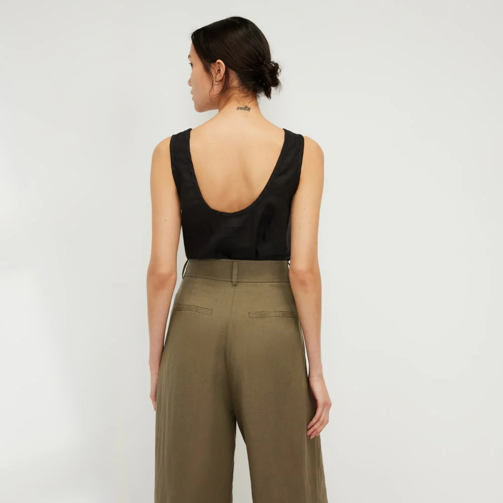 The Scoop Tank in Linen | Black - Image 3