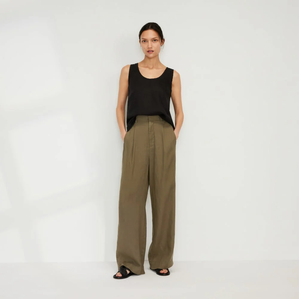 The Scoop Tank in Linen | Black - Image 6