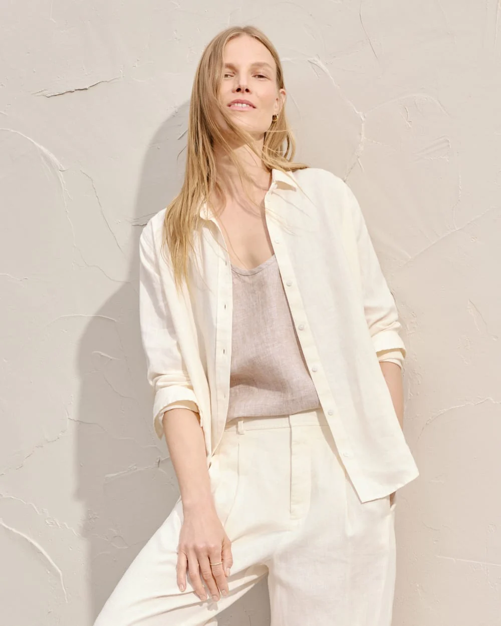 The Scoop Tank in Linen | Cornstalk Chambray - Image 7