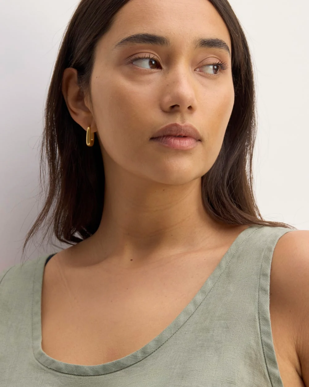 The Scoop Tank in Linen | Sage Green - Image 4