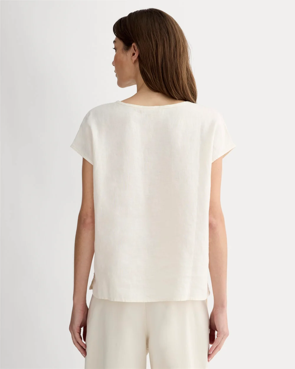 The Muscle Top in Linen | Bone - Image 5