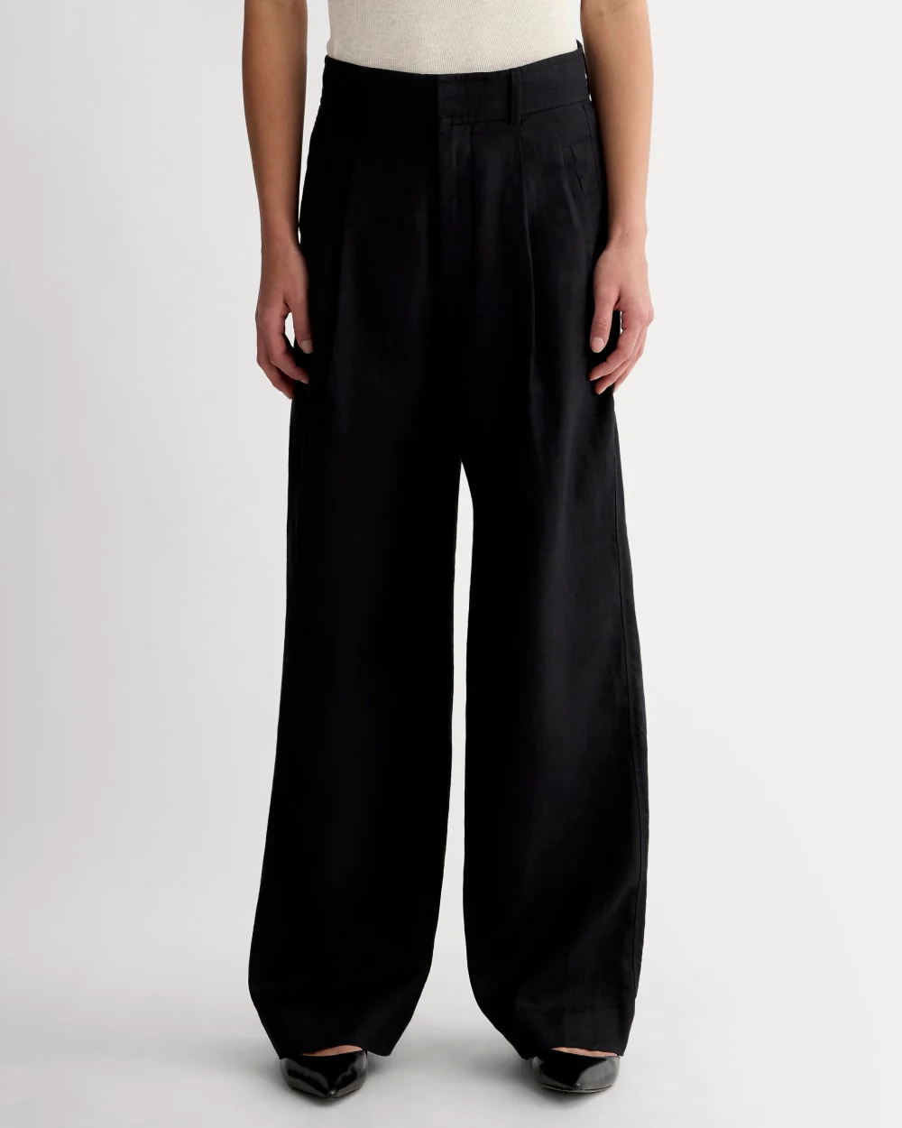 The Linen Way-High® Drape Pant  | Black - Image 3