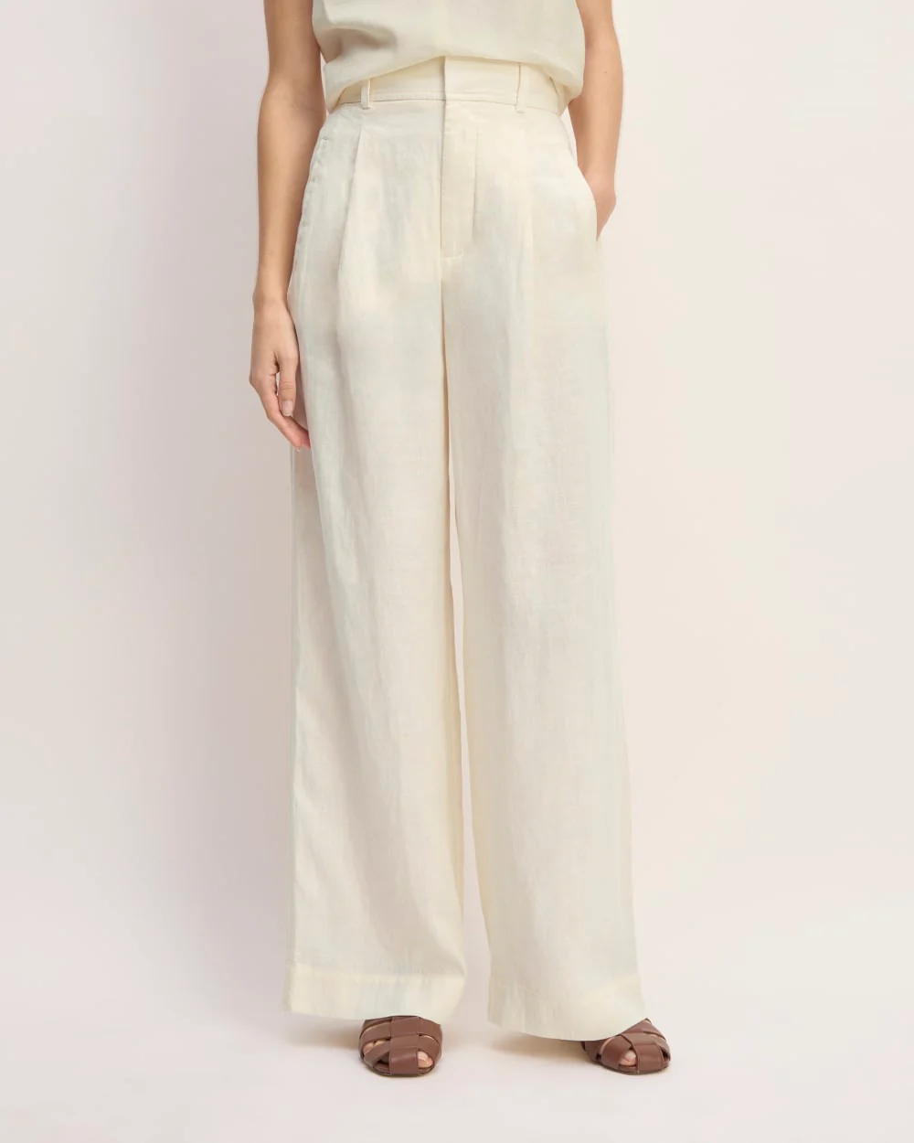 The Linen Way-High® Drape Pant | Bone - Image 4