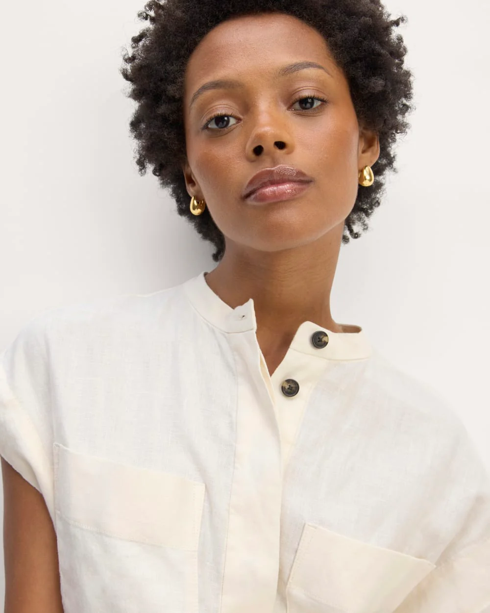 The Craft Dress in Linen | Bone - Image 3