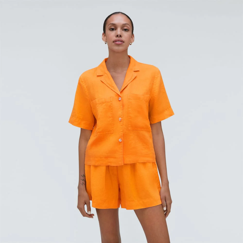 The Linen Workwear Shirt | Turmeric - Image 2