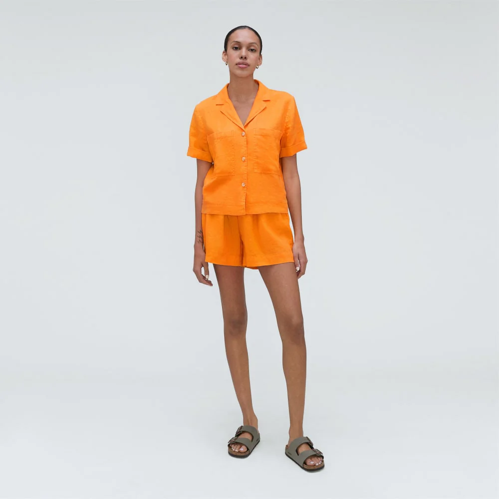 The Linen Workwear Shirt | Turmeric - Image 6