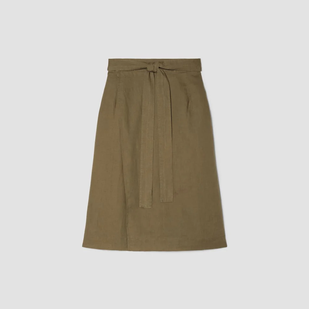 The Linen Wrap Skirt | Kalamata - Image 2