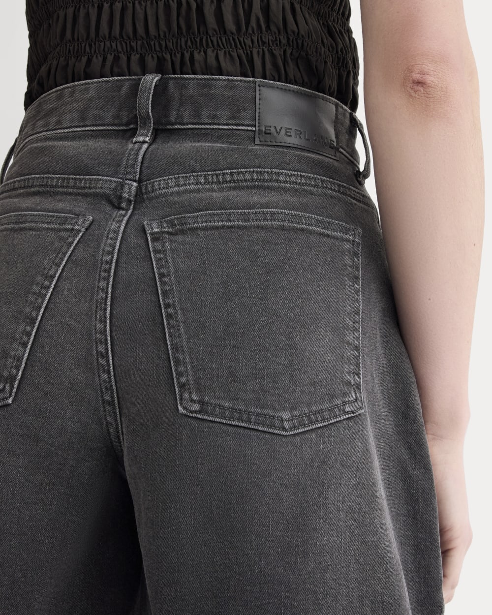The Long A-Line Denim Short | Night - Image 4