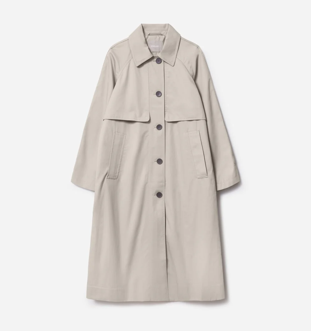 The Long Mac Coat | Stone - Image 2