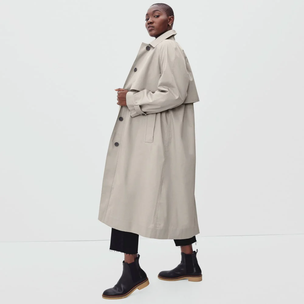 The Long Mac Coat | Stone - Image 3