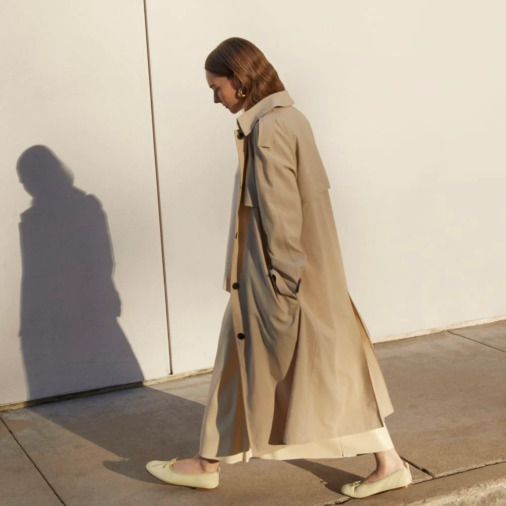 The Long Mac Coat | Stone - Image 8