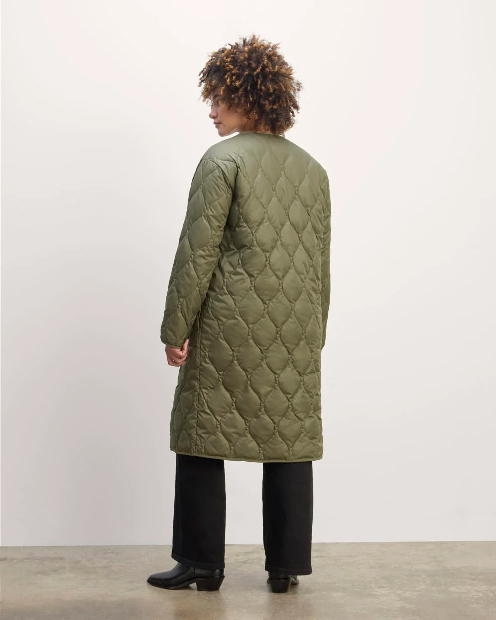 The Long Quilted Liner | Kalamata - Image 6