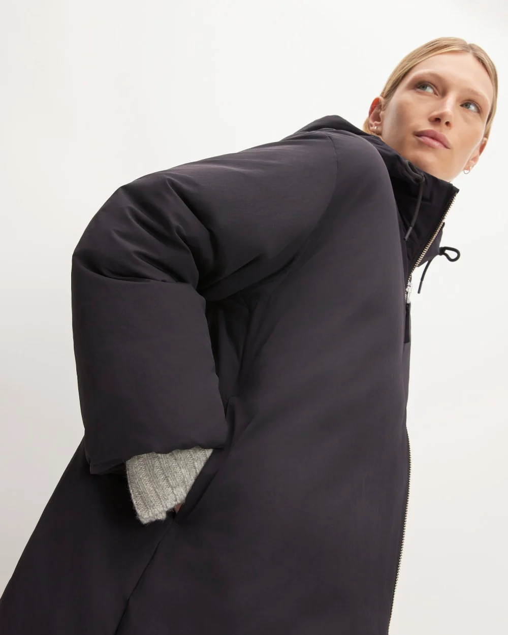 The Long Re:Down® Puffer | Black - Image 5