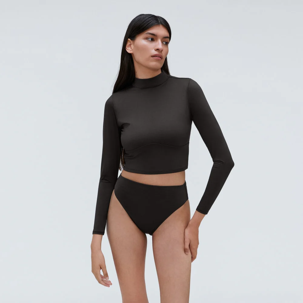 The Long Sleeve Rash Guard | Black - Image 2
