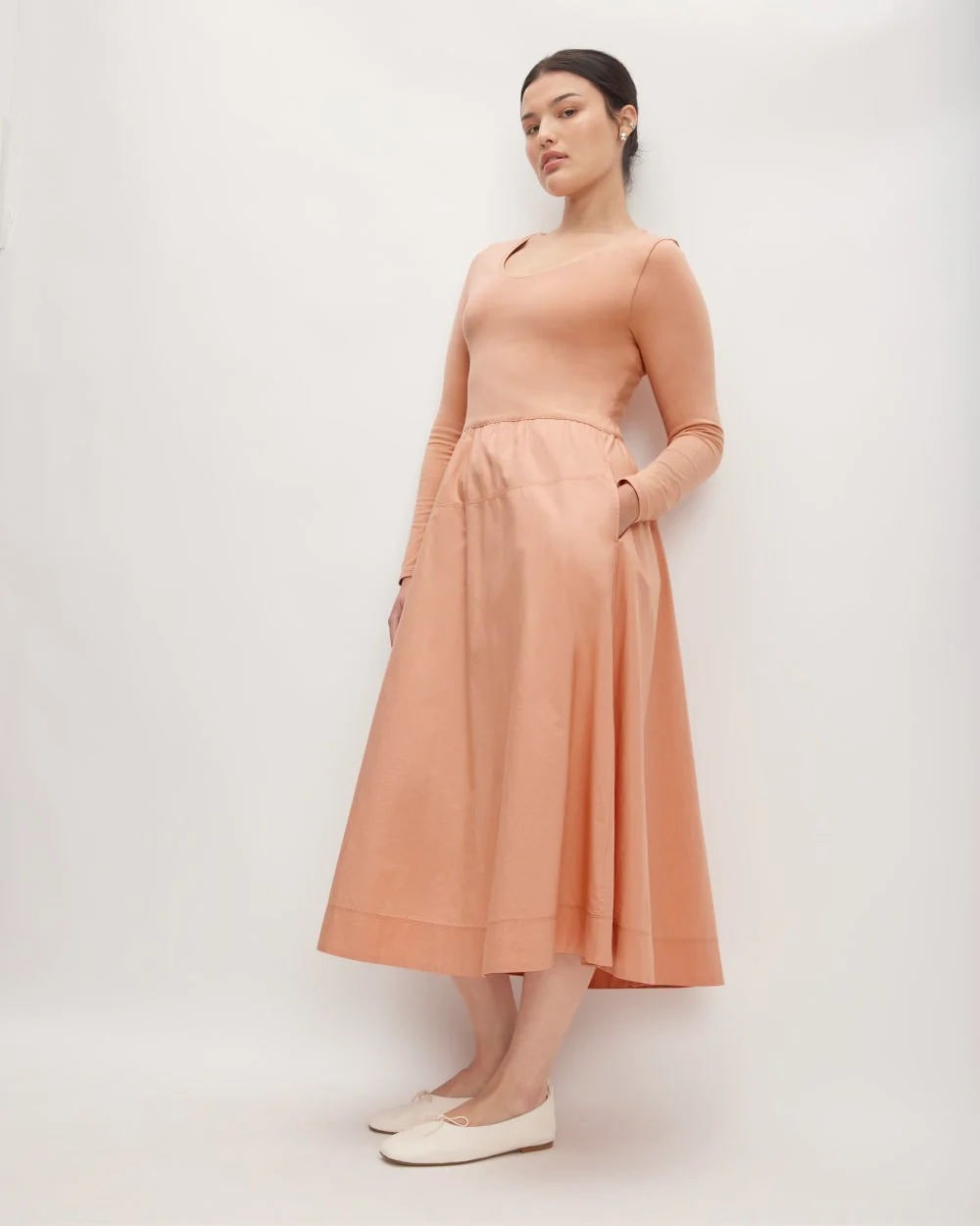 The Long-Sleeve Riviera Dress | Blush Pink - Image 4