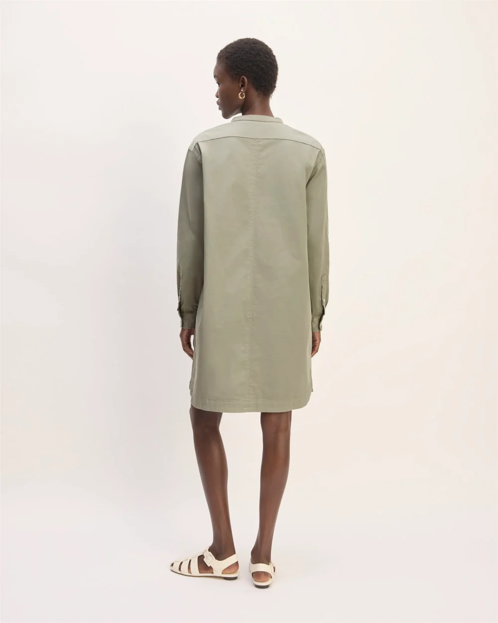 The Long-Sleeve Utility Mini Dress | Sage Green - Image 6