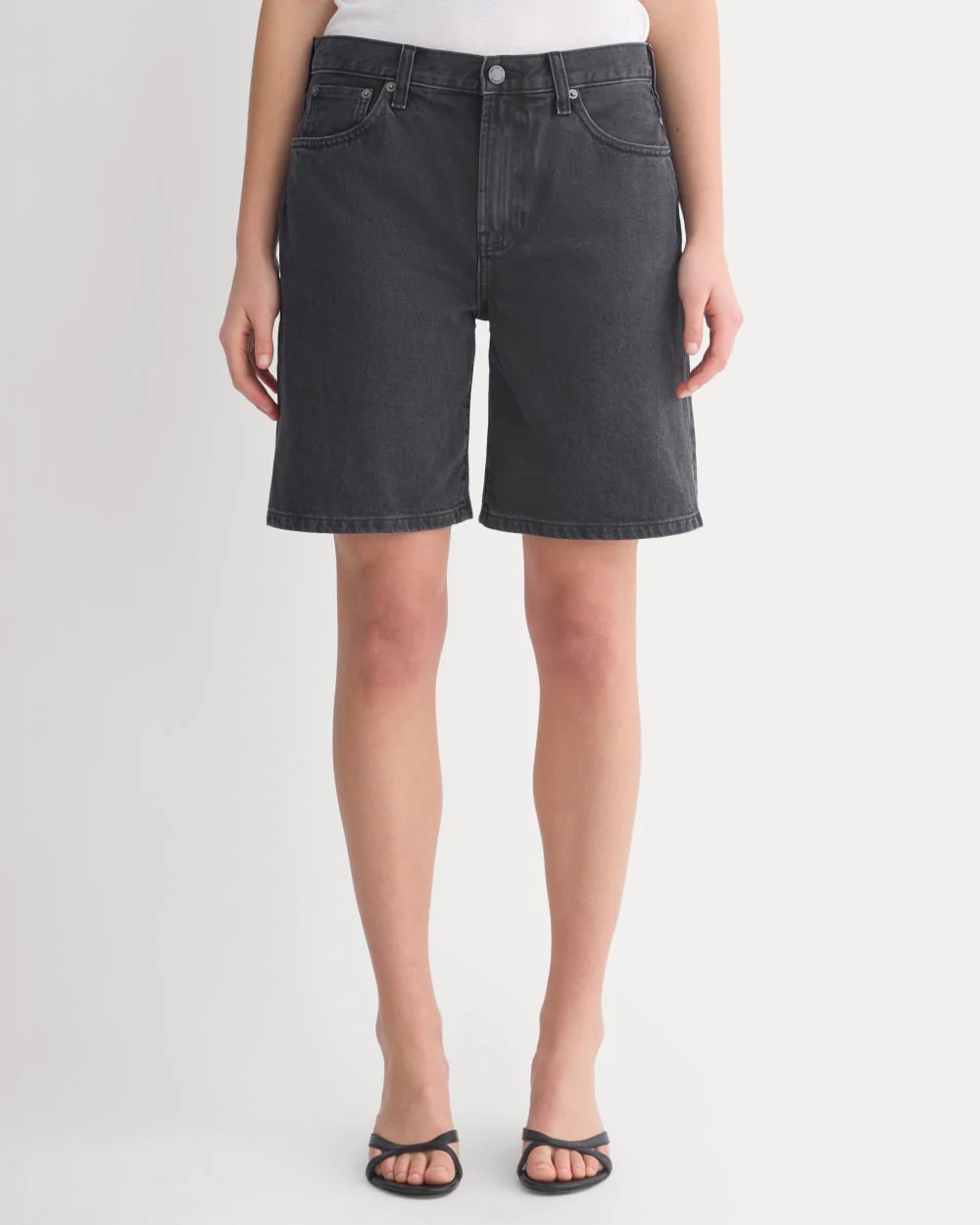 Loose Jean Short | Black - Image 4