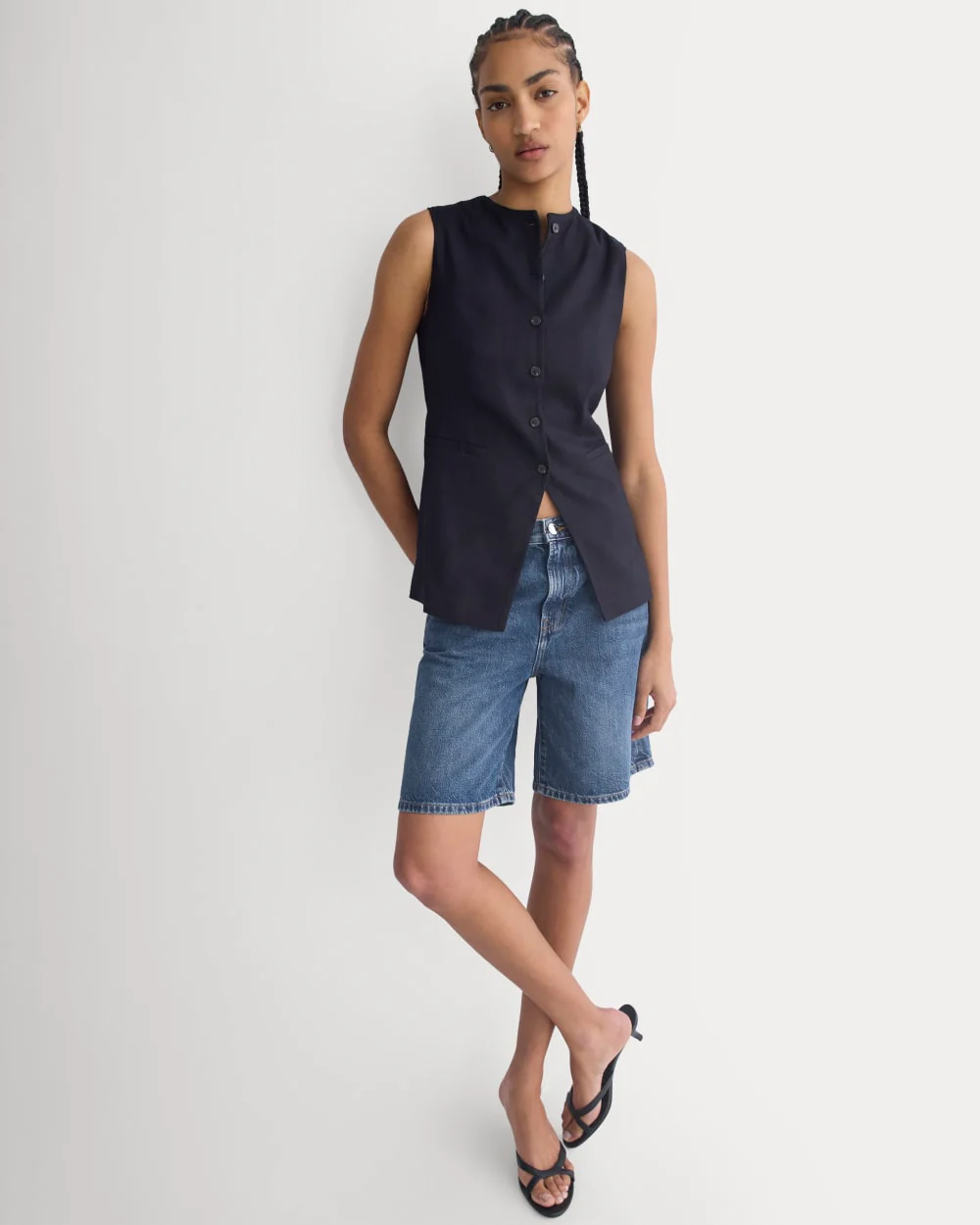 Loose Jean Short | Dark Wash - Image 6