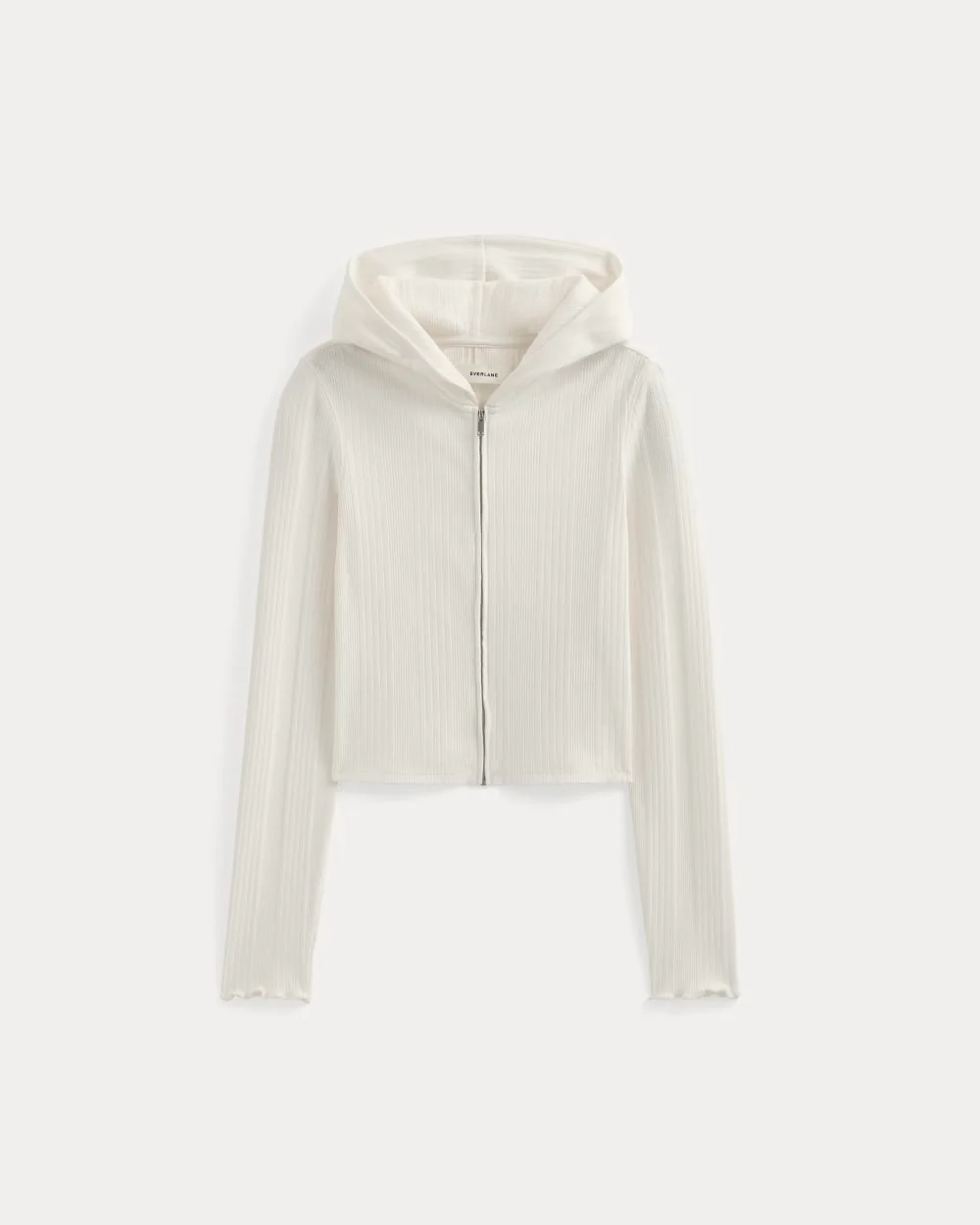 Lounge Rib Hoodie | Bone - Image 2