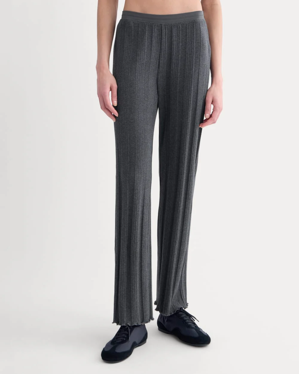 Lounge Rib Pant | Heathered Soot - Image 3