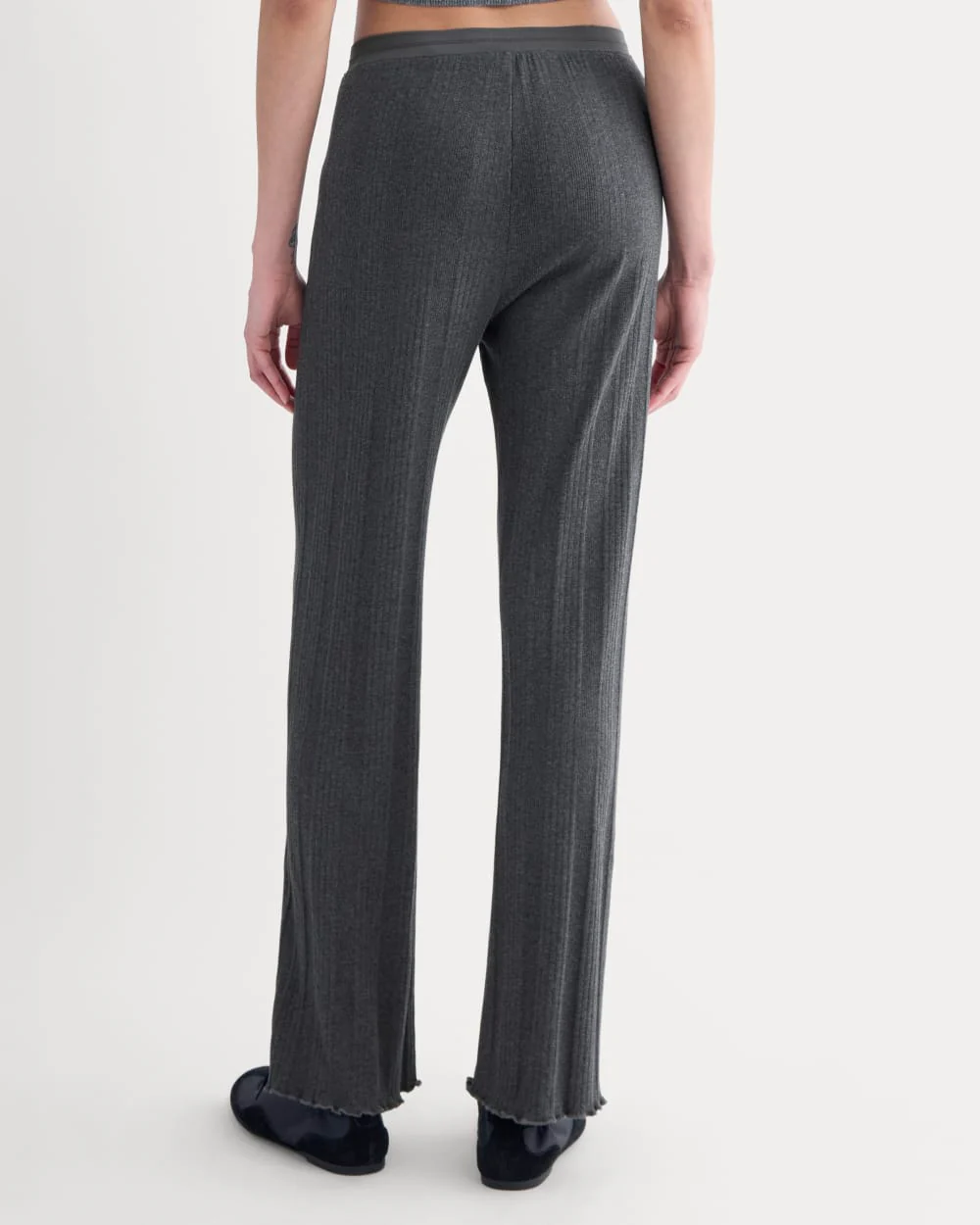 Lounge Rib Pant | Heathered Soot - Image 5