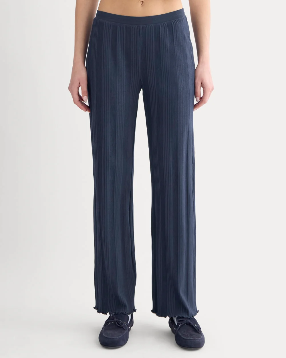 Lounge Rib Pant | Navy - Image 3