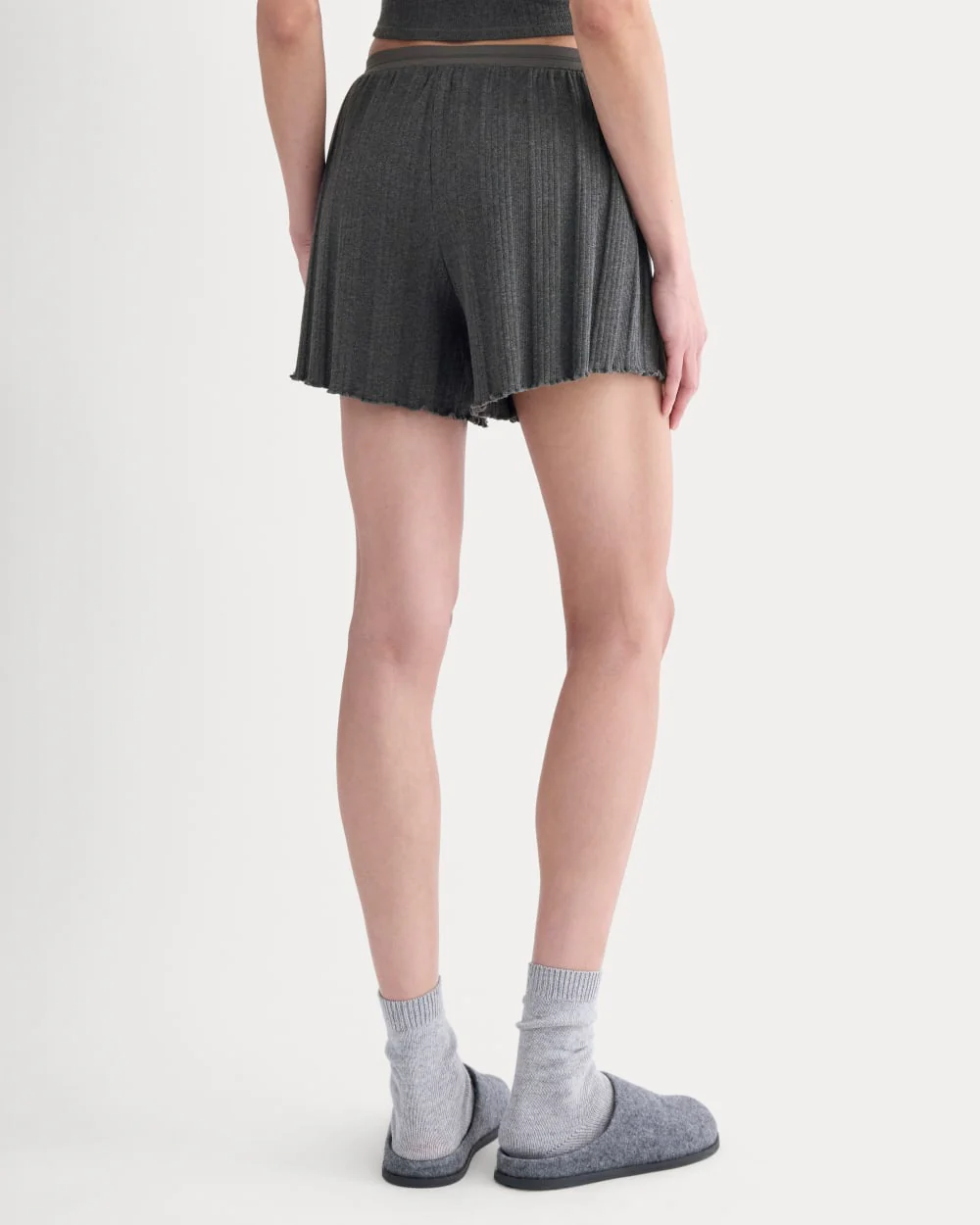 Lounge Rib Short | Heathered Soot - Image 8