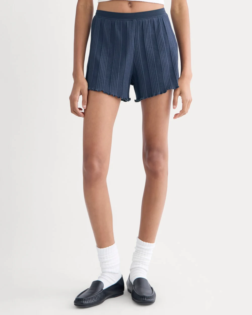 Lounge Rib Short | Navy - Image 4