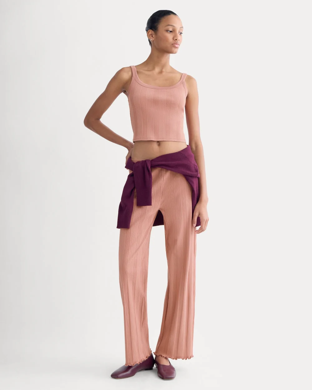 Lounge Rib Tank | Ash Rose - Image 3